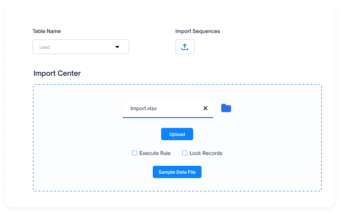 Use Our Import Center to Easily Add Records